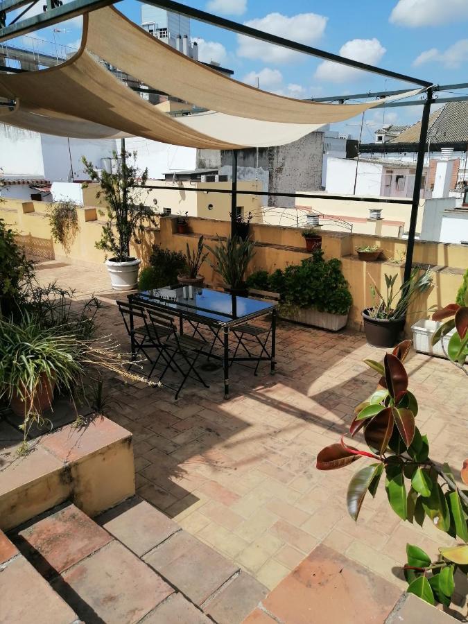 Tourist House Trajano Terraza-Piscina Apartment Sevilla Bagian luar foto